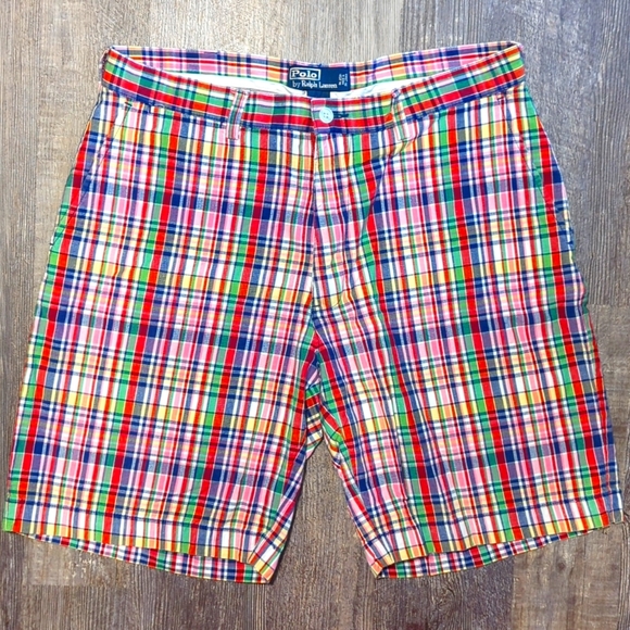 Men's Ralph Lauren plaid shorts - Picture 1 of 3